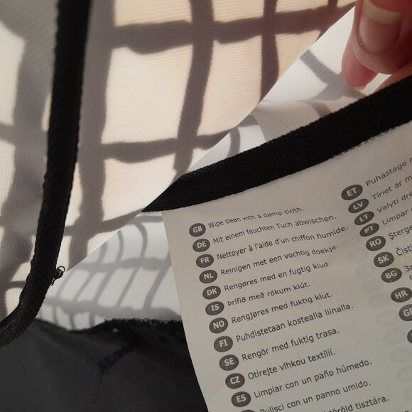 IKEA KNALLA Shopping bag on wheels, black white - Picture 12 of 16